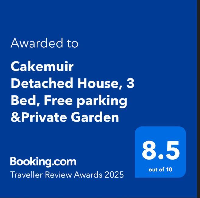 Ferienwohnung Cakemuir Detached House, 3 Bed, Free Parking &Private Garden EDI Exterior foto